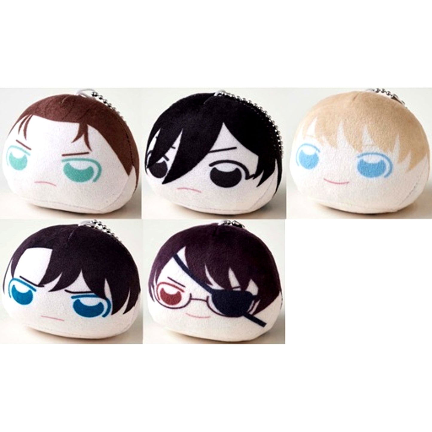 Set of 5 Attack on Titan Hoppita Trading Mascot [USED]