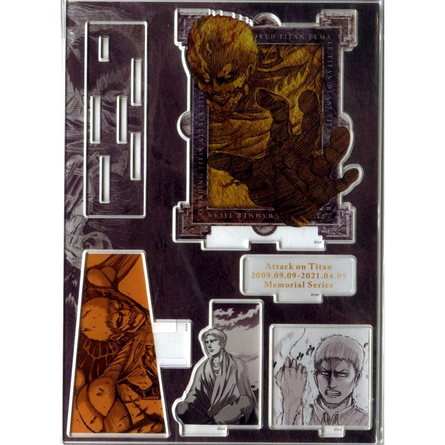 Reiner Braun Attack on Titan Online Exhibition Nine Titans Diorama Acrylic Stand [USED]