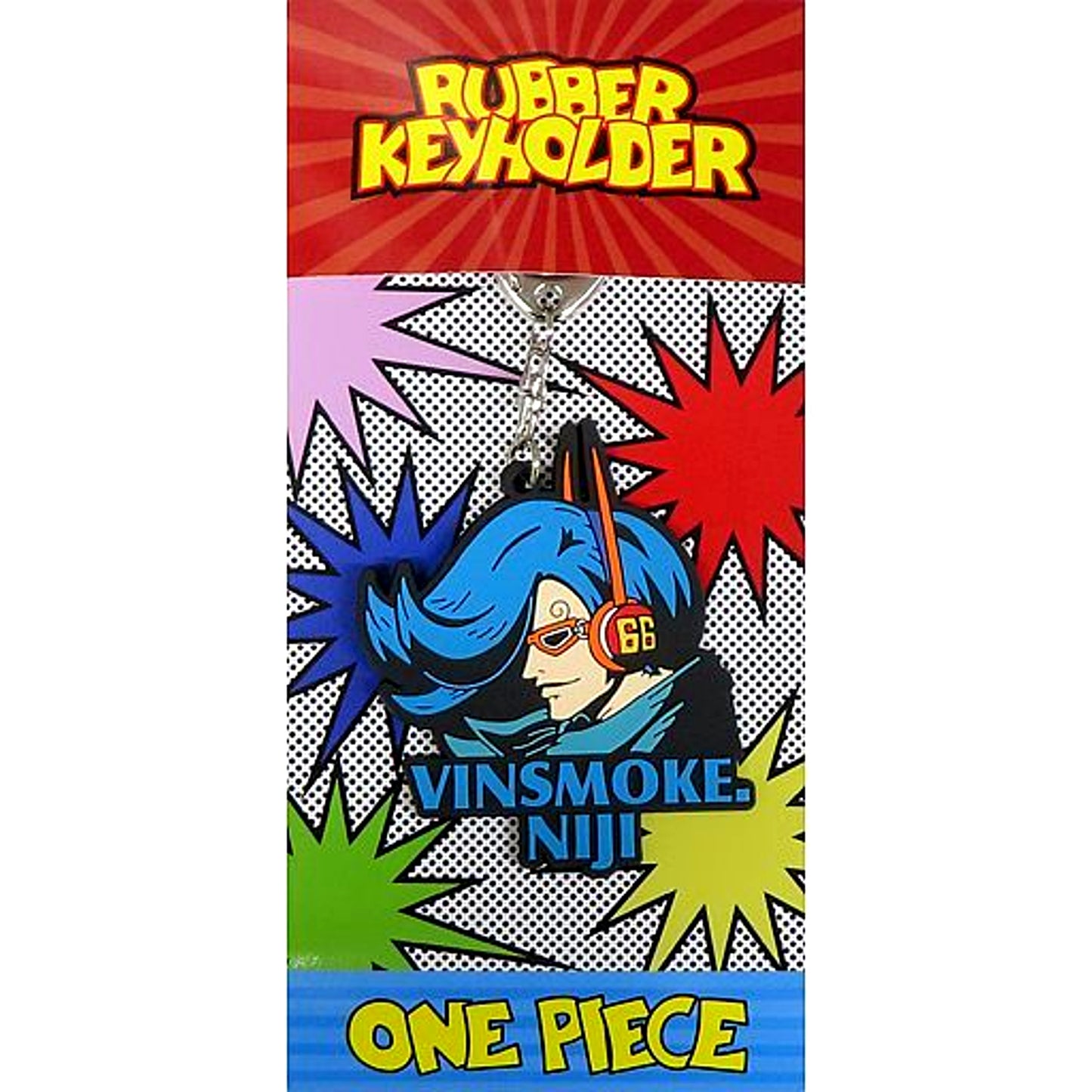 Vinsmoke Niji One Piece Rubber Keychain [USED]