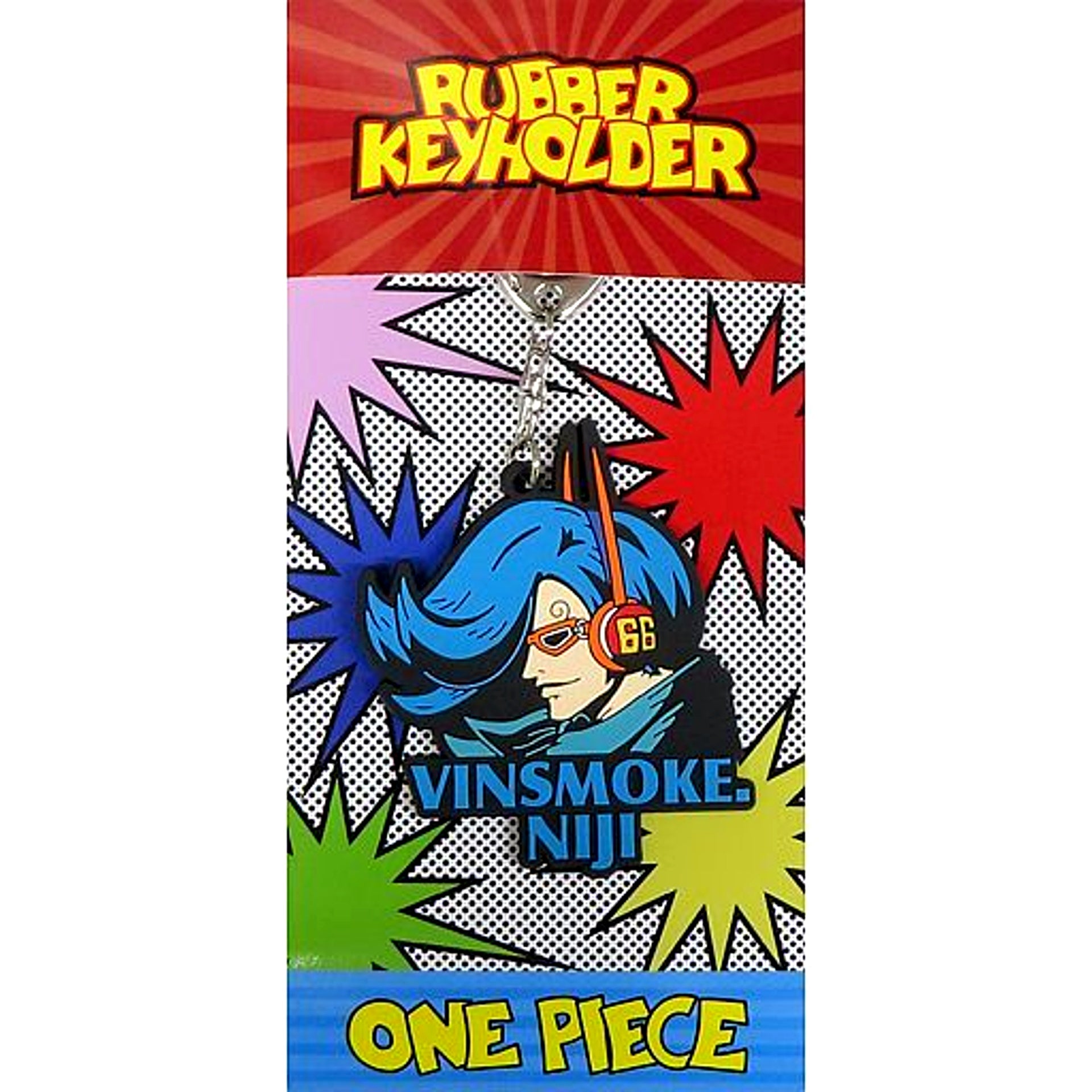 Vinsmoke Niji One Piece Rubber Keychain [USED]