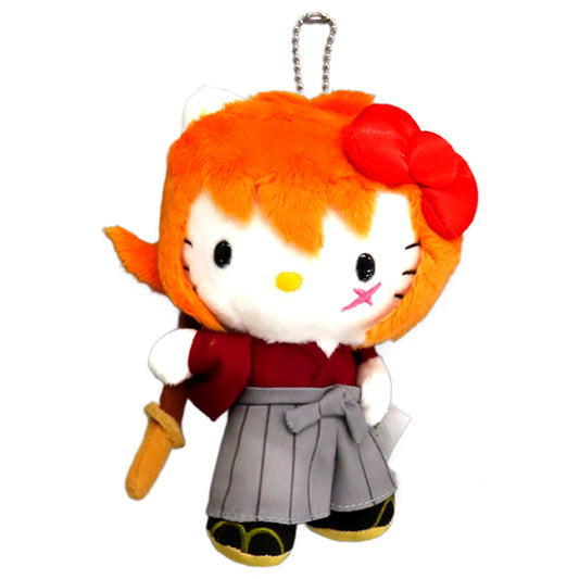 Rurouni Kenshin X Hello Kitty Kenshin Himura Mascot Holder Mascot [USED]