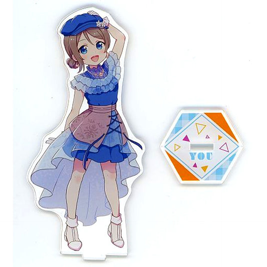 You Watanabe Acrylic Stand Aqours Unit 1st Full Album Deformed Sega Collab Cafe Love Live! Series LIVE with a smile [USED]