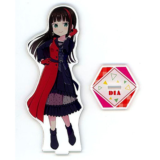 Dia Kurosawa Acrylic Stand Aqours Unit 1st Full Album Deformed Sega Collab Cafe Love Live! Series LIVE with a smile [USED]