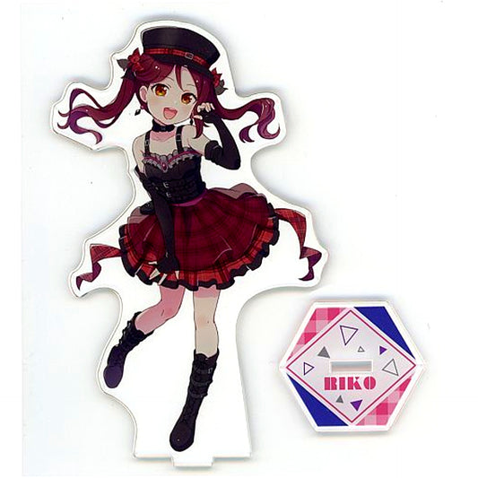 Riko Sakurauchi Acrylic Stand Aqours Unit 1st Full Album Chibi Sega Collab Cafe Love Live! Series LIVE with a smile [USED]