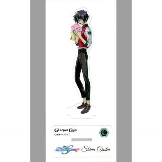 Shinn Asuka Mobile Suit Gundam SEED DESTINY Acrylic Stand MODEL SHEET AS Thanks Ver. GUNDAM Cafe Precious Memories [USED]