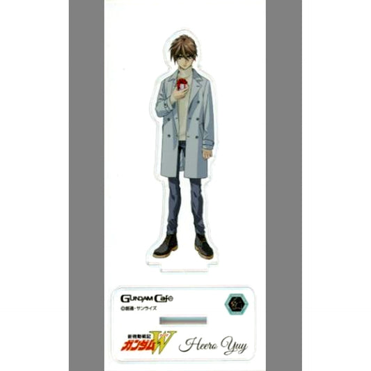 Heero Yuy Mobile Suit Gundam Wing MODEL SHEET AS Omnibus vol.1 Christmas Acrylic Stand GUNDAM Cafe Christmas Party 2021 Present Night [USED]