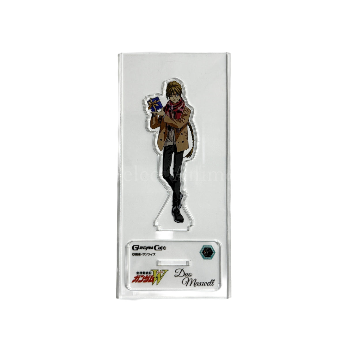 Duo Maxwell Mobile Suit Gundam Wing MODEL SHEET AS Omnibus Vol. 1 Christmas GUNDAM Cafe Christmas Party 2021 Present Night Acrylic Stand [USED]