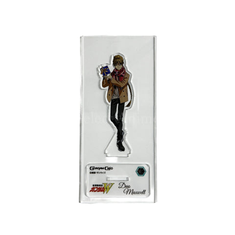 Duo Maxwell Mobile Suit Gundam Wing MODEL SHEET AS Omnibus Vol. 1 Christmas GUNDAM Cafe Christmas Party 2021 Present Night Acrylic Stand [USED], photo 1