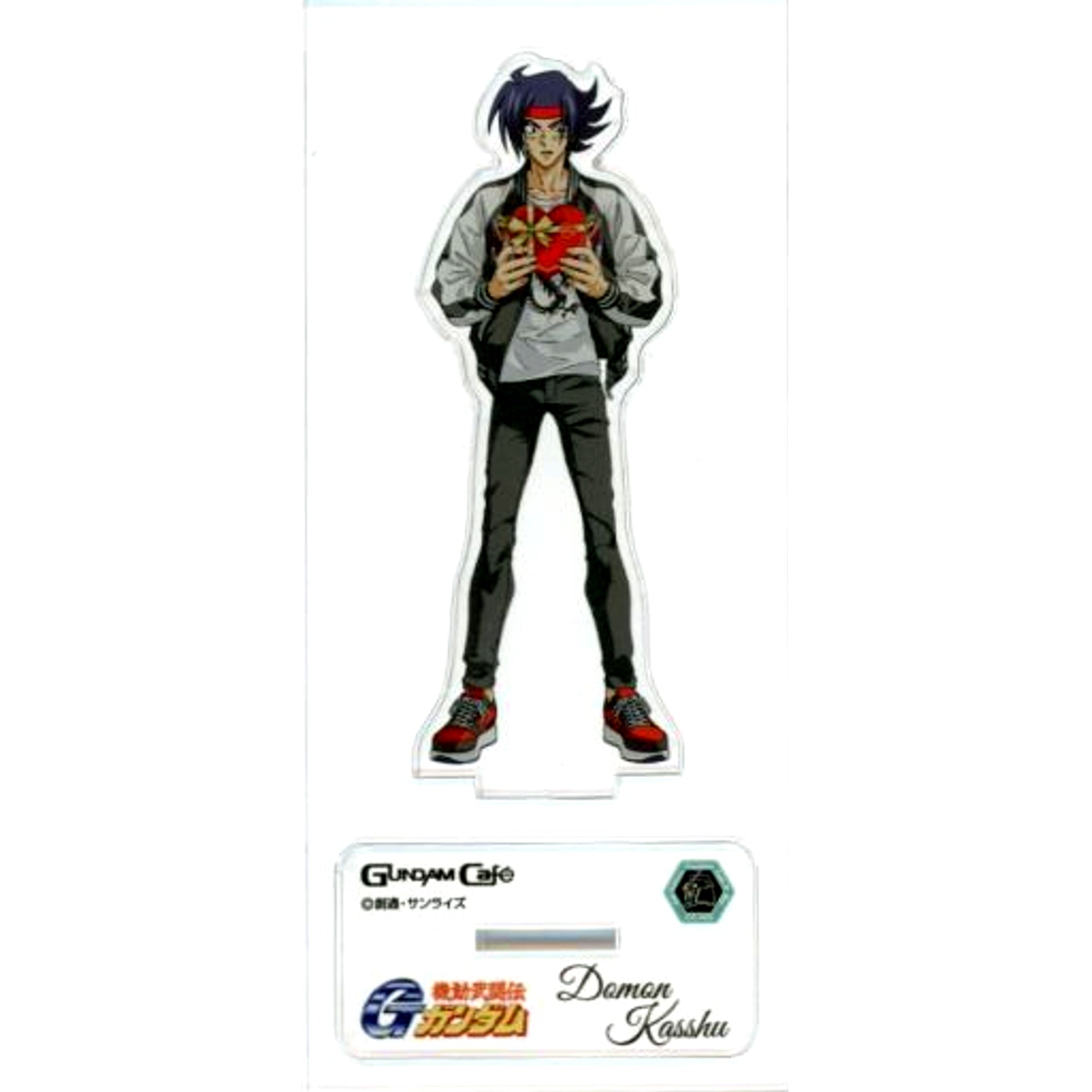 Domon Kasshu Mobile Fighter G Gundam MODEL SHEET AS Omnibus vol.1 Christmas Acrylic Stand GUNDAM Cafe Christmas Party 2021 Present Night [USED]