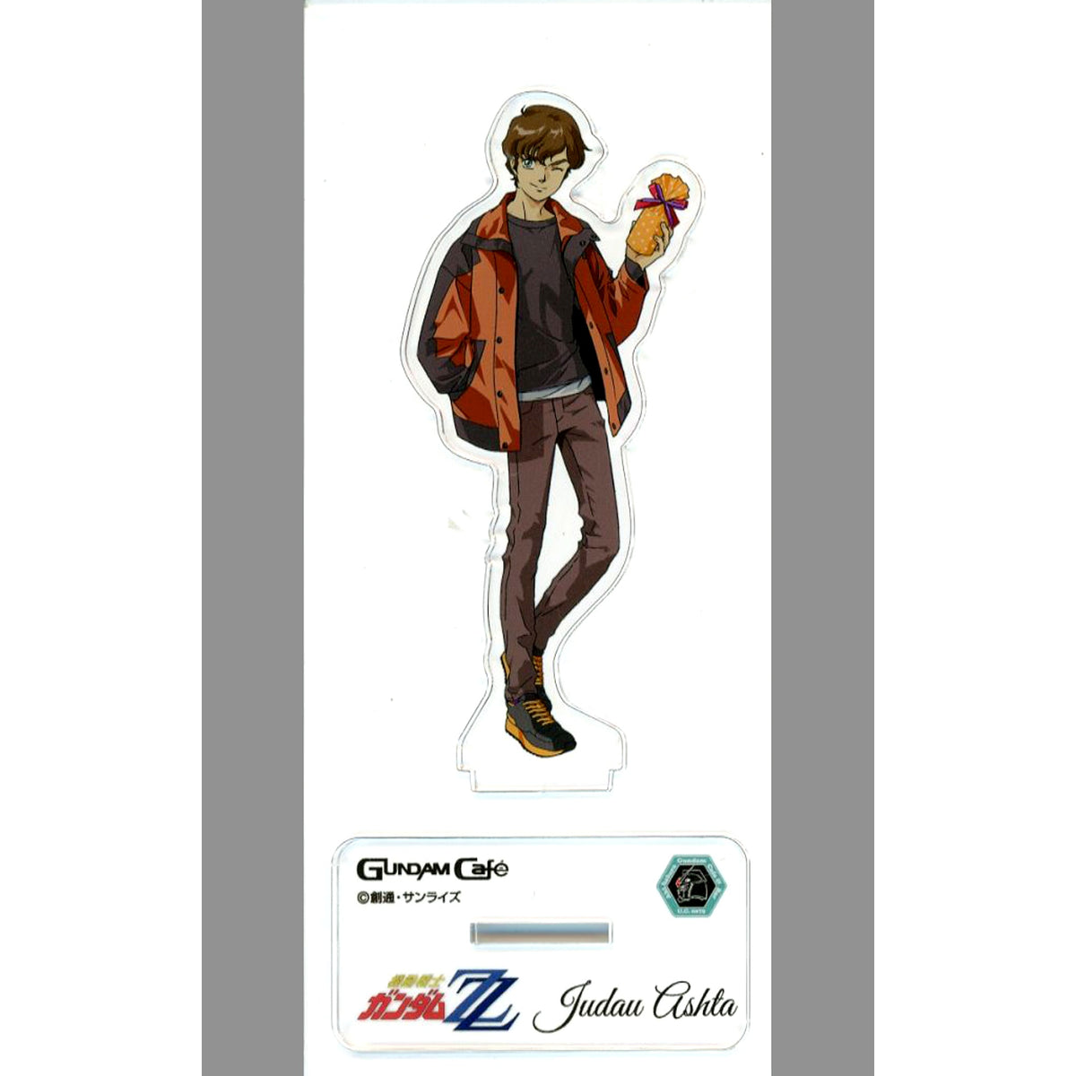 Judau Asitha Mobile Suit Gundam ZZ MODEL SHEET AS Omnibus Vol. 1 Christmas GUNDAM Cafe Christmas Party 2021 Present Night Acrylic Stand [USED]