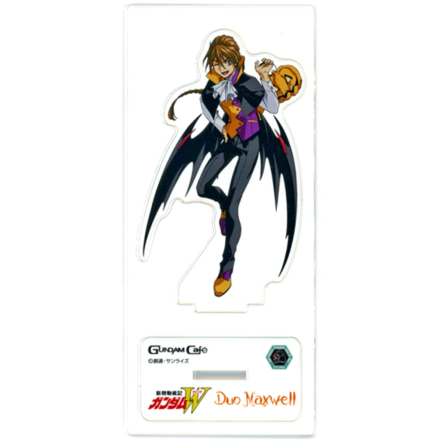 Duo Maxwell Mobile Suit Gundam Wing Model Sheet AS Halloween Acrylic Stand GUNDAM Cafe [USED]
