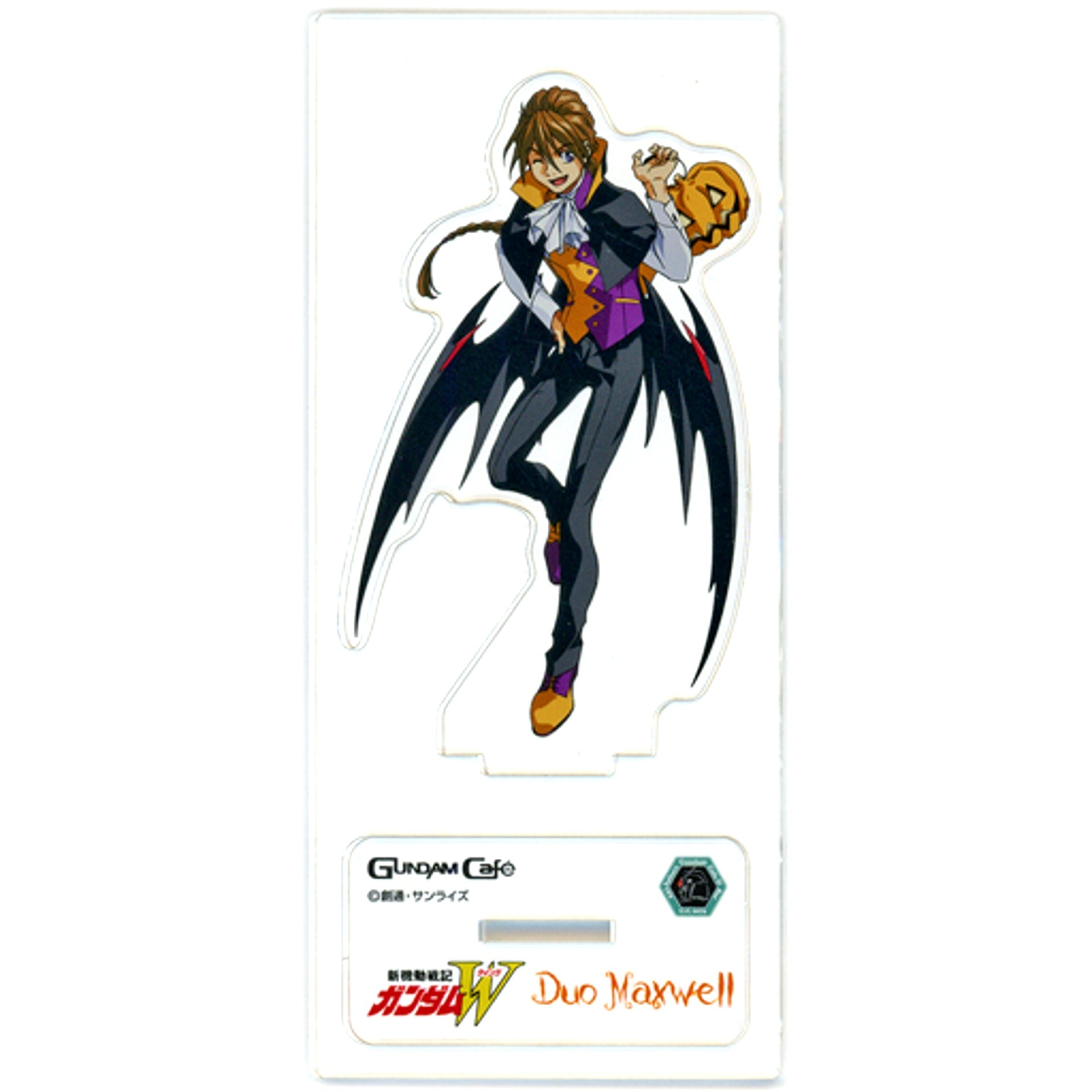 Duo Maxwell Mobile Suit Gundam Wing Model Sheet AS Halloween Acrylic Stand GUNDAM Cafe [USED]