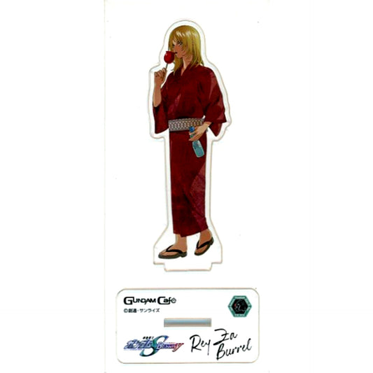 Rey Za Burrel Mobile Suit Gundam SEED DESTINY Model Sheet AS Summer Fes Ver. Acrylic Stand GUNDAM Cafe 2021 [USED]