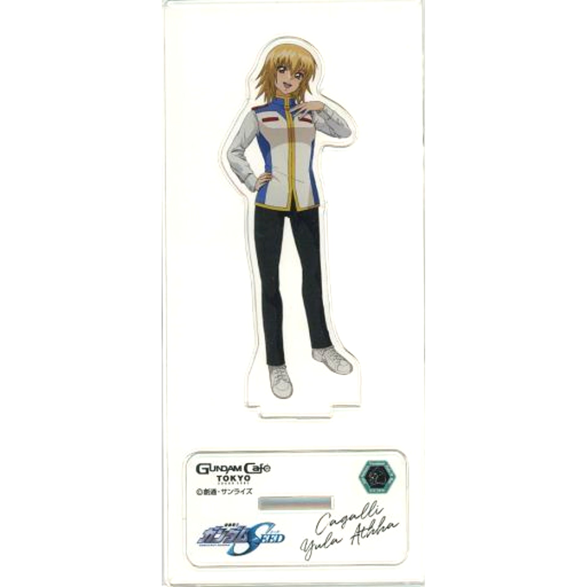 Cagalli Yula Athha Mobile Suit Gundam SEED Model Sheet AS GCTBC Uniform Ver. Acrylic Stand GUNDAM Cafe Costume COLLECTION 2021 Spring [USED]