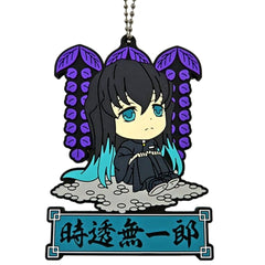 Demon Slayer: Kimetsu no Yaiba Muichirou Tokitou Ichiban Kuji Tengen Uzui Genzan! Rubber Mascot Kyunchara Illustrations Prize J [USED]