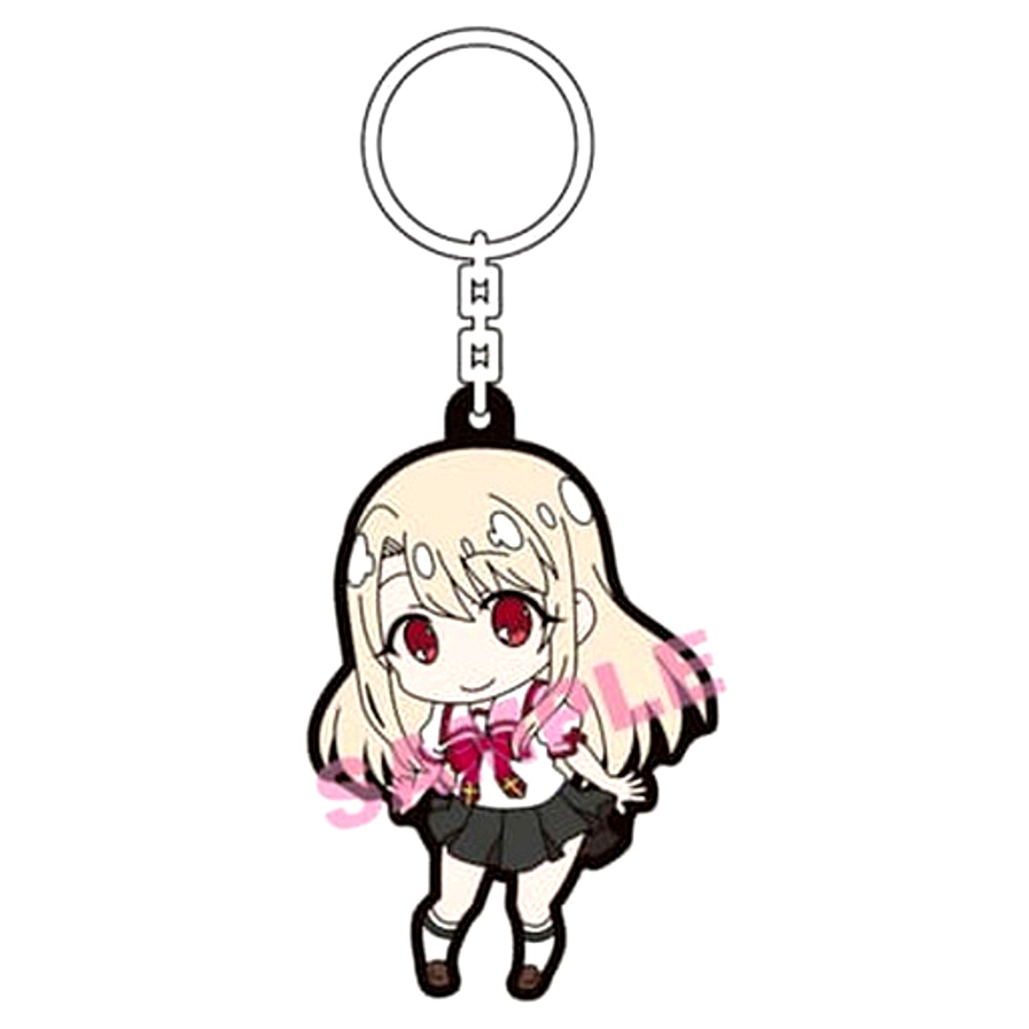 Illyasviel von Einzbern Fate/kaleid liner Prisma Illya Prisma Phantasm Rubber Keychain 1/7 PVC & ABS Painted Figure Surugaya Limited Bonus [USED]