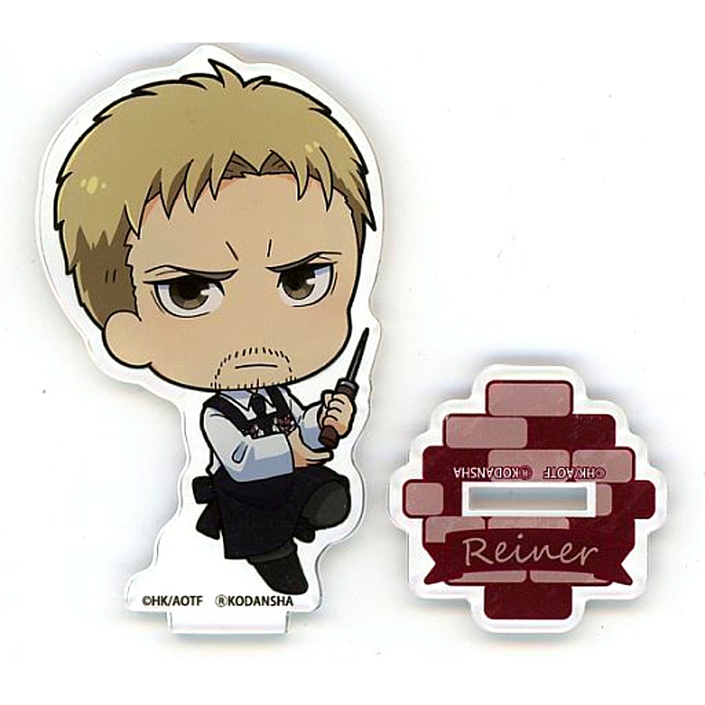 Reiner Braun Attack on Titan x Bakudanyakihonpo Trading Acrylic Stand [USED]