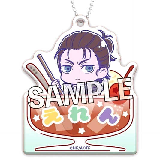 Eren Yeager Attack on Titan Name Keychain Melon Pop [USED]