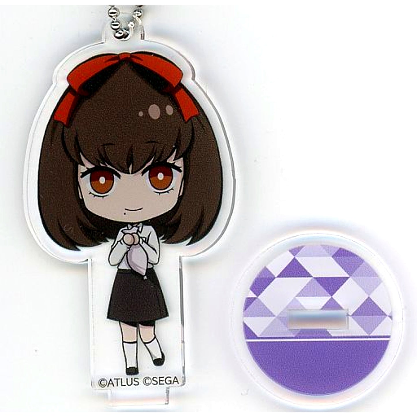 Maki Sonomura Sega Collab Cafe Persona 25th Anniversary 1st Half Deformed Acrylic Keychain with Stand P1 [USED]