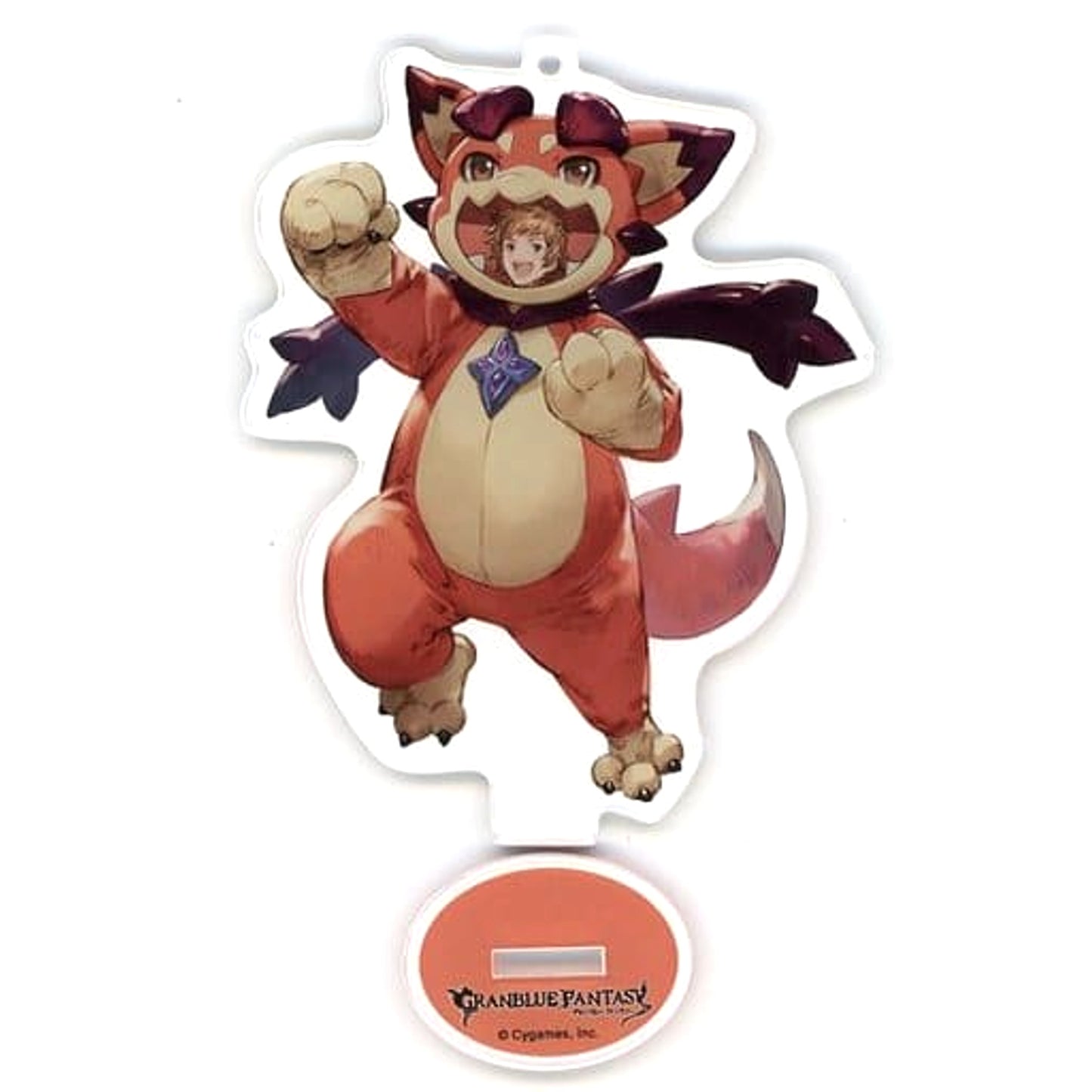 Granblue Fantasy Gran Vyrn in Costume Acrylic Stand Keychain Village Vanguard Limited Keychains [USED]