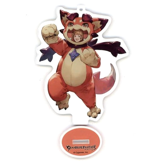 Granblue Fantasy Gran Vyrn in Costume Acrylic Stand Keychain Village Vanguard Limited Keychains [USED]