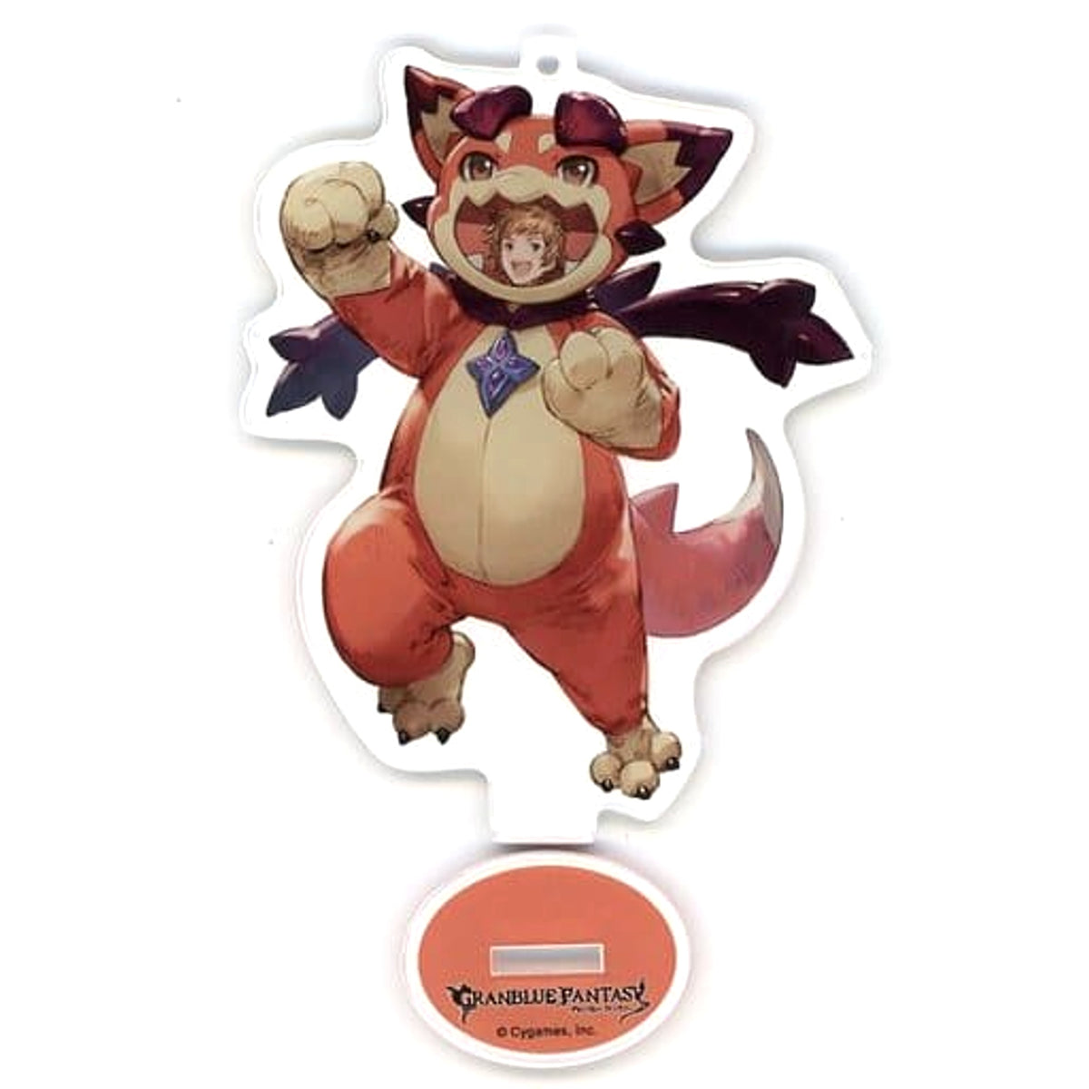 Granblue Fantasy Gran Vyrn in Costume Acrylic Stand Keychain Village Vanguard Limited Keychains [USED]