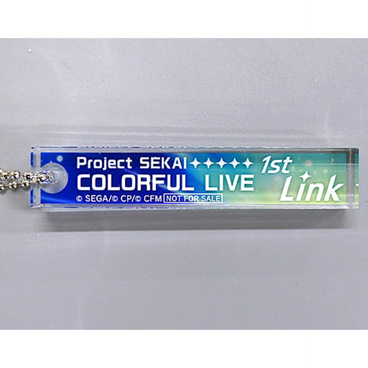 Hatsune Miku: Colorful Stage! Event Logo Acrylic Keychain Colorful Live 1st Link Exclusive Included with SS Seat Ticket 4-Bonus Set Keychains [USED]