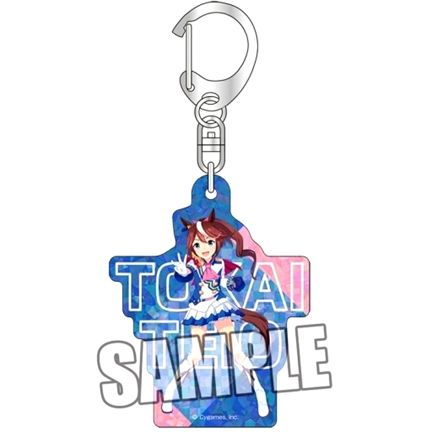 Tokai Teio Uma Musume Pretty Derby Hologram Acrylic Keychain [USED]