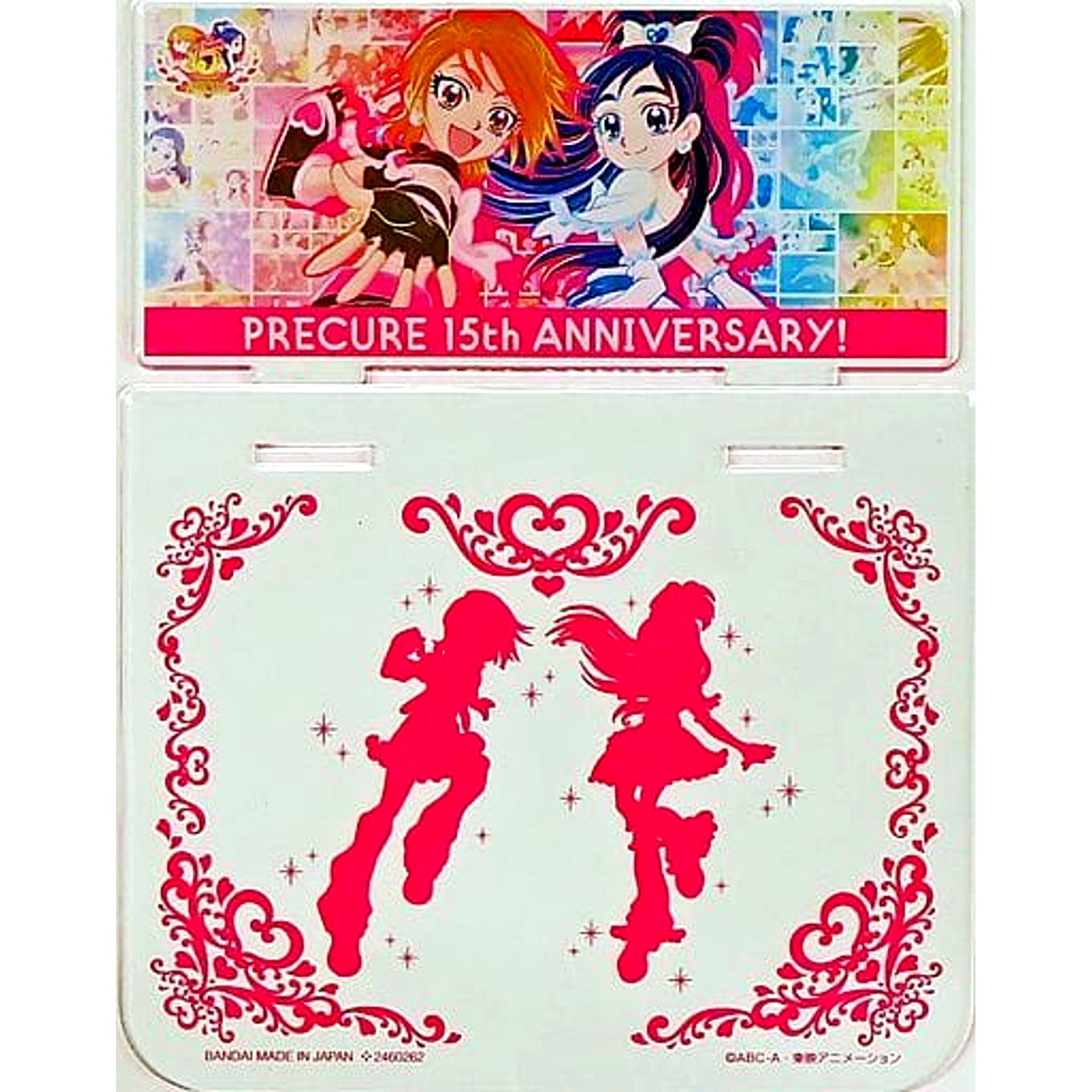 Cure Black and Cure White Futari wa Precure 15th Anniversary Charadeco Print Cake Special Set Acrylic Stand Order Bonus [USED]