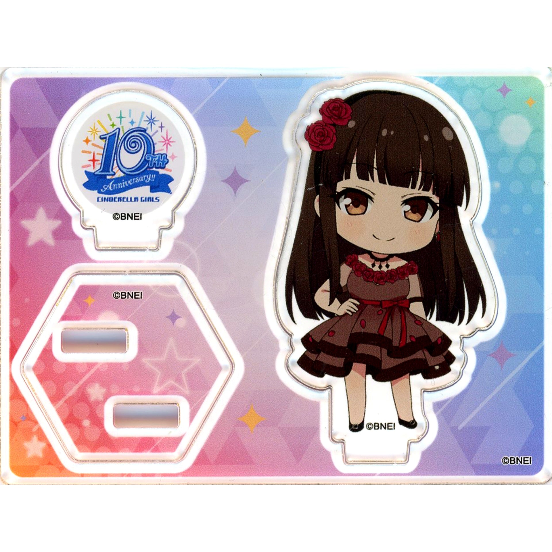Chiaki Kurokawa THE IDOLM@STER CINDERELLA GIRLS Trading Acrylic Stand Mini Character Ver. 10th ANNIVERSARY Costume Memories!!! Party Dress [USED]