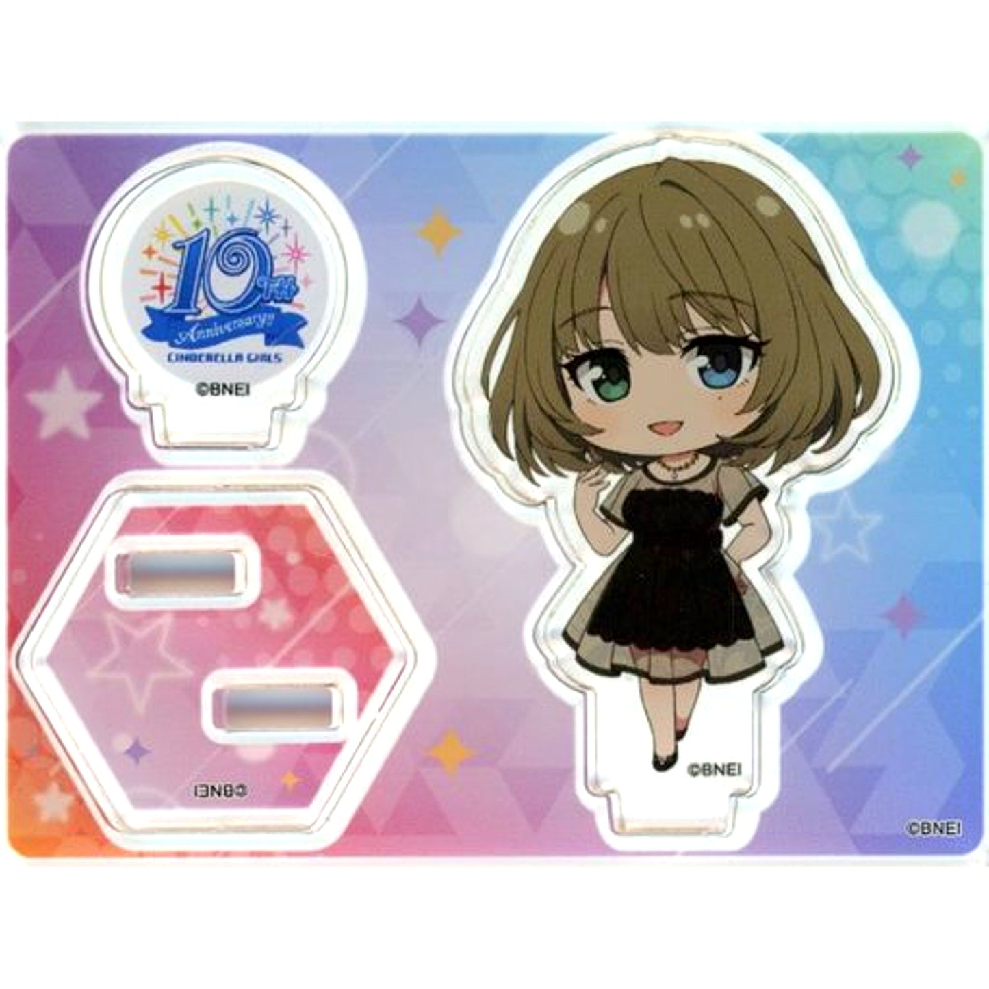 Kaede Takagaki Party Dress The Idolmaster Cinderella Girls 10th Anniversary Costume Memories!!! Trading Acrylic Stand Mini Character Ver. [USED]