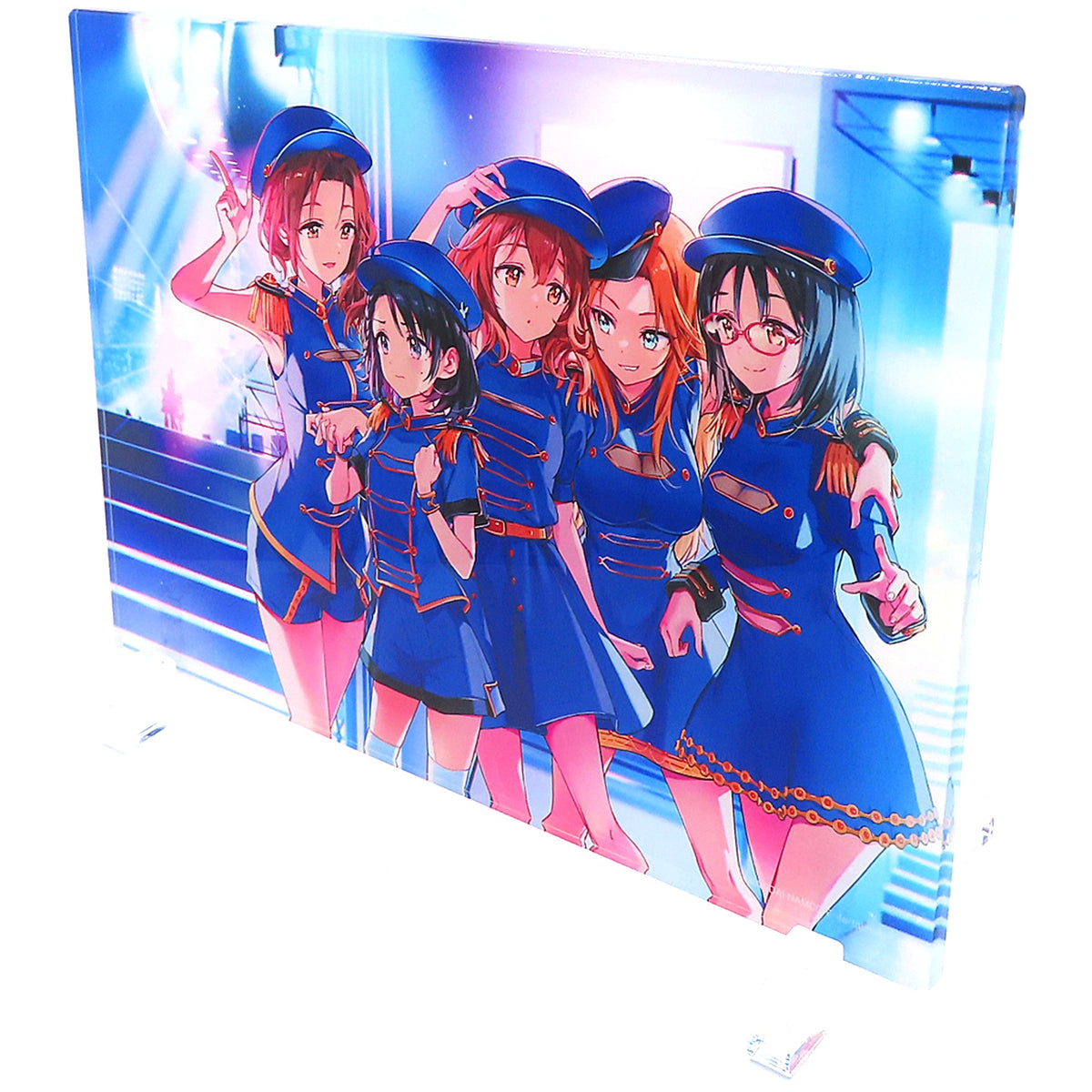 Blue Napoleon Official Clear Acrylic Art The Idolmaster Cinderella Girls 10th ANNIVERSARY Costume Memories!!! [USED]