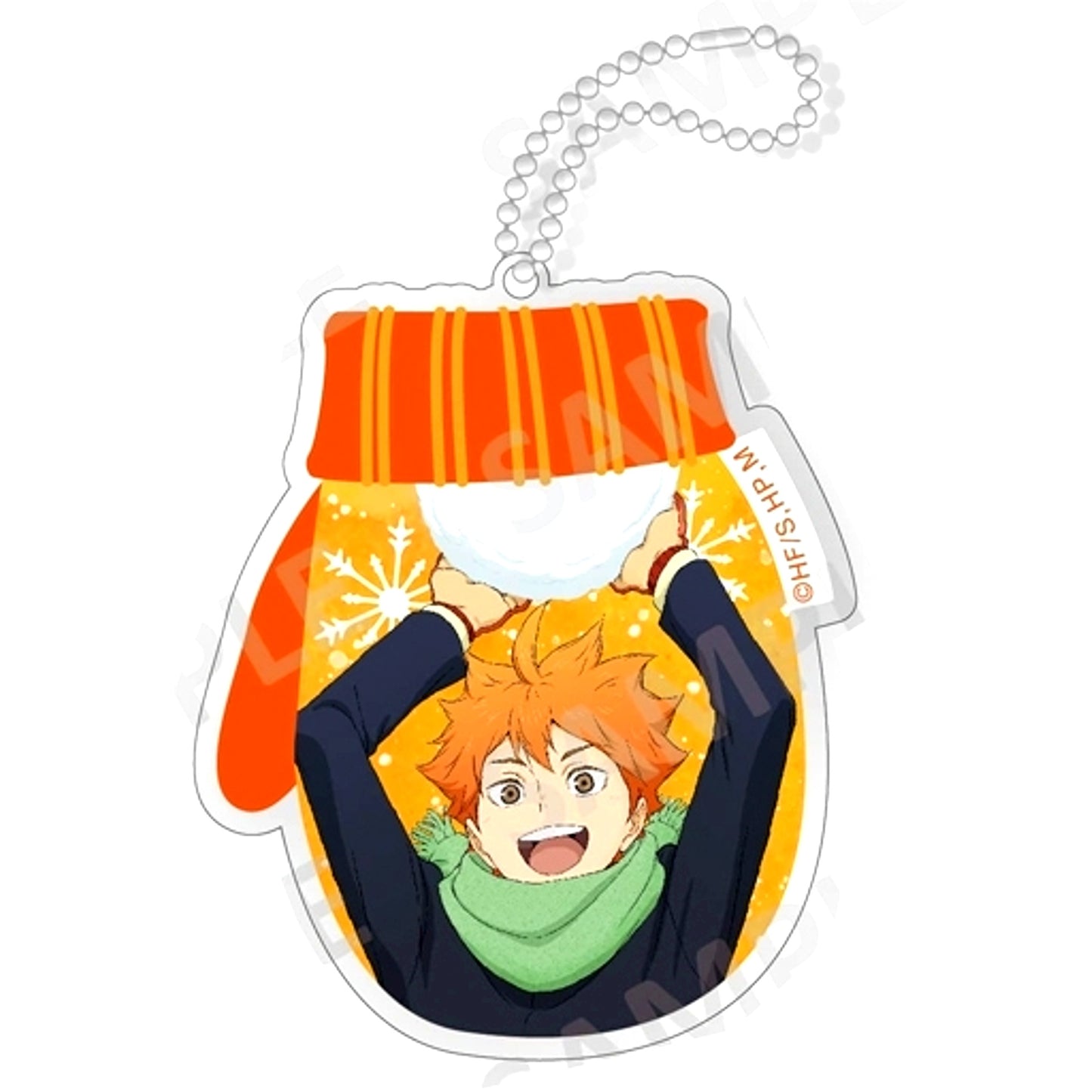 Shouyou Hinata Haikyu!! Kirakira Acrylic Keychain Collection Snow Play Ver. [USED]