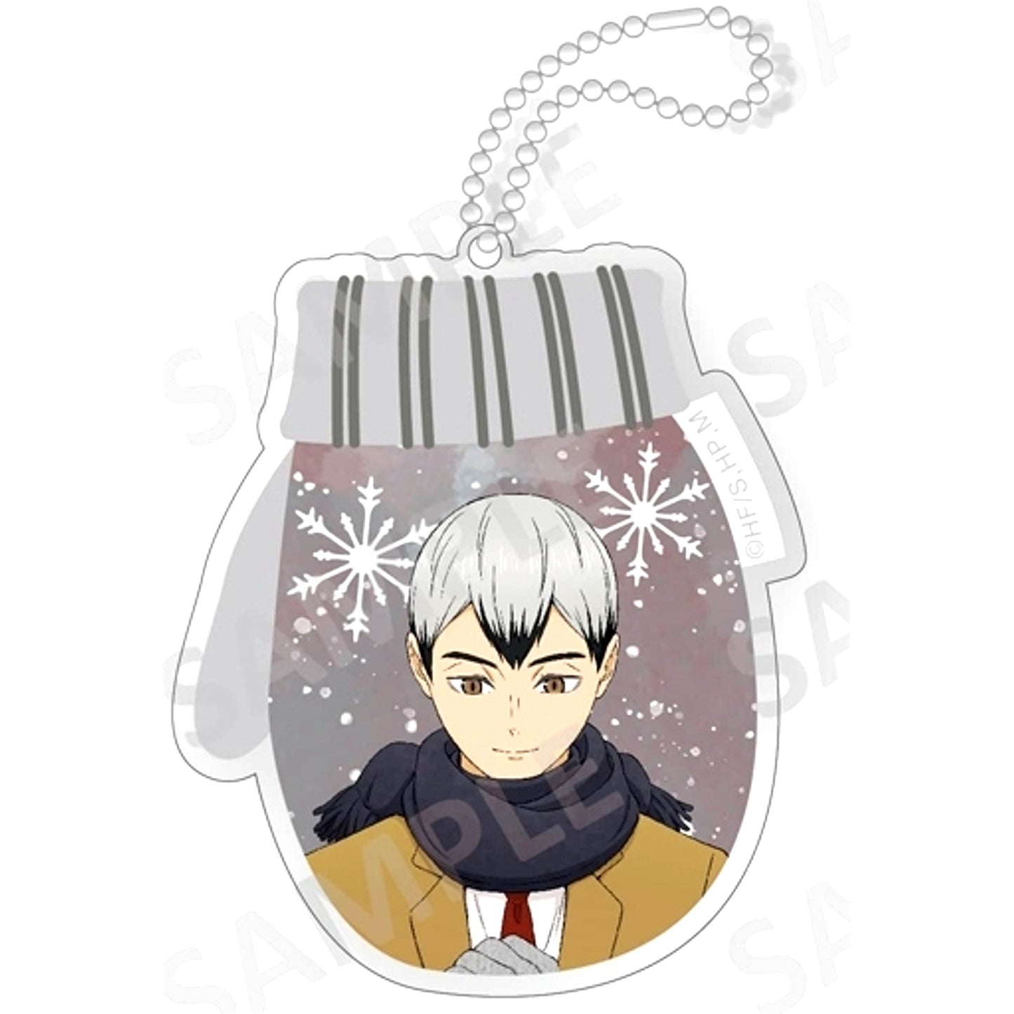 Shinsuke Kita Haikyu!! Kira Kira Acrylic Keychain Snow Play Ver. [USED]