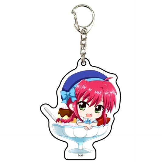 Amitie Florian 02. Western Sweets Ver. Photo Chara Magical Girl Lyrical Nanoha Series Acrylic Keychain [USED]