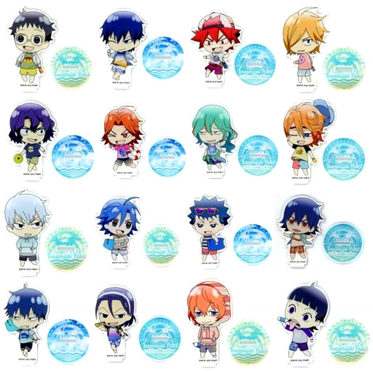 Set of 16 Prize C Acrylic Stand Mini Character Ver. Yowamushi Pedal GLORY LINE Summer Vacation Speed Kuji [USED]