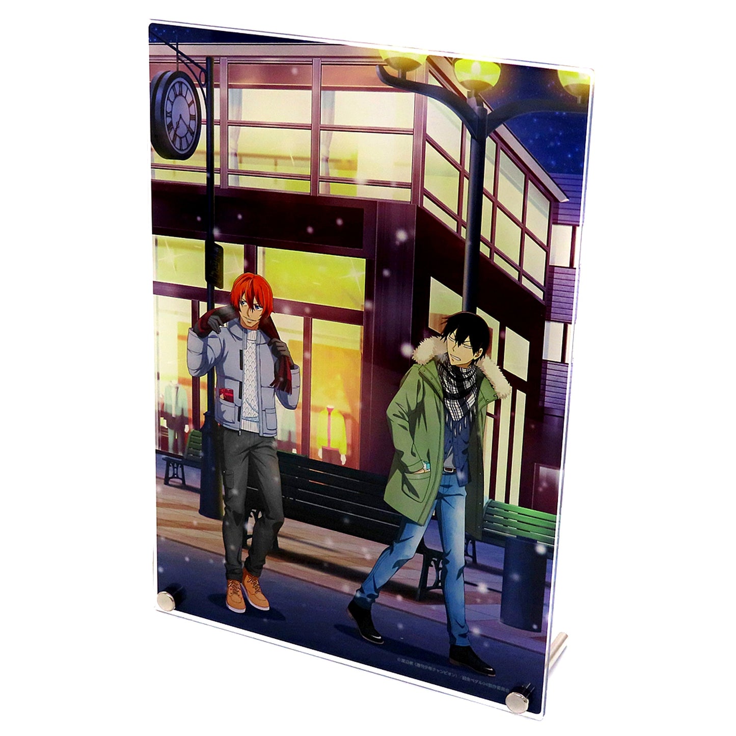 Arakita & Shinkai Acrylic Panel Winter Way Home Yowamushi Pedal Glory Line [USED]