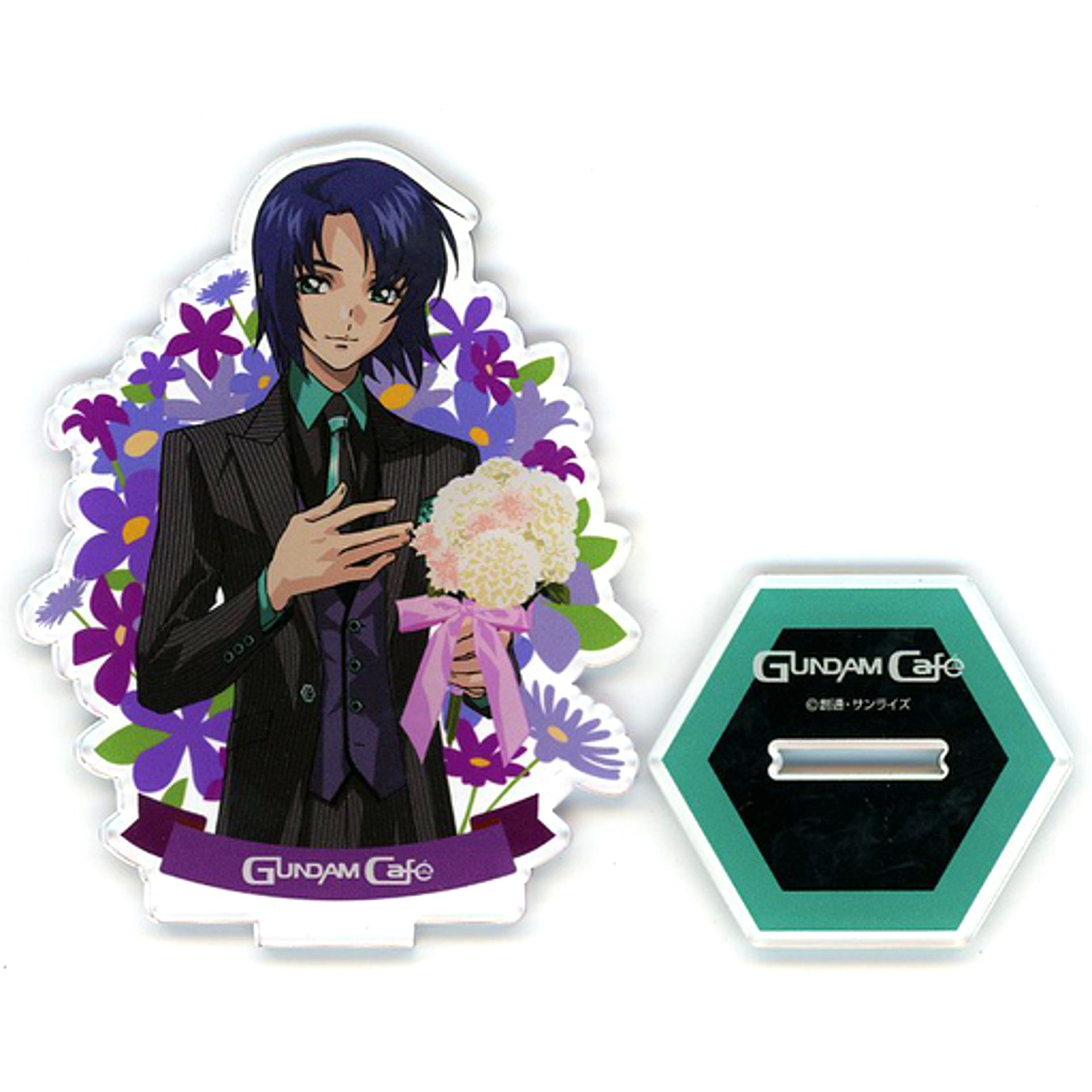 Athrun Zala Mobile Suit Gundam SEED DESTINY GUNDAM Cafe Finale Party Flower Acrylic Stand [USED]