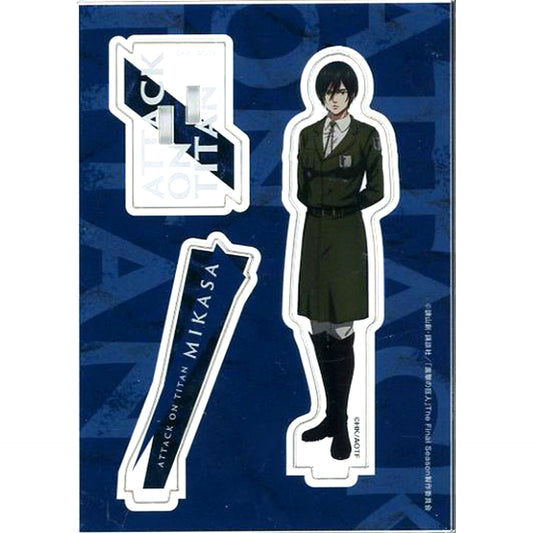 Mikasa Ackerman Acrylic Figure Attack on Titan The Final Season New Ink Painting Design POP UP SHOP in TSUTAYA [USED]