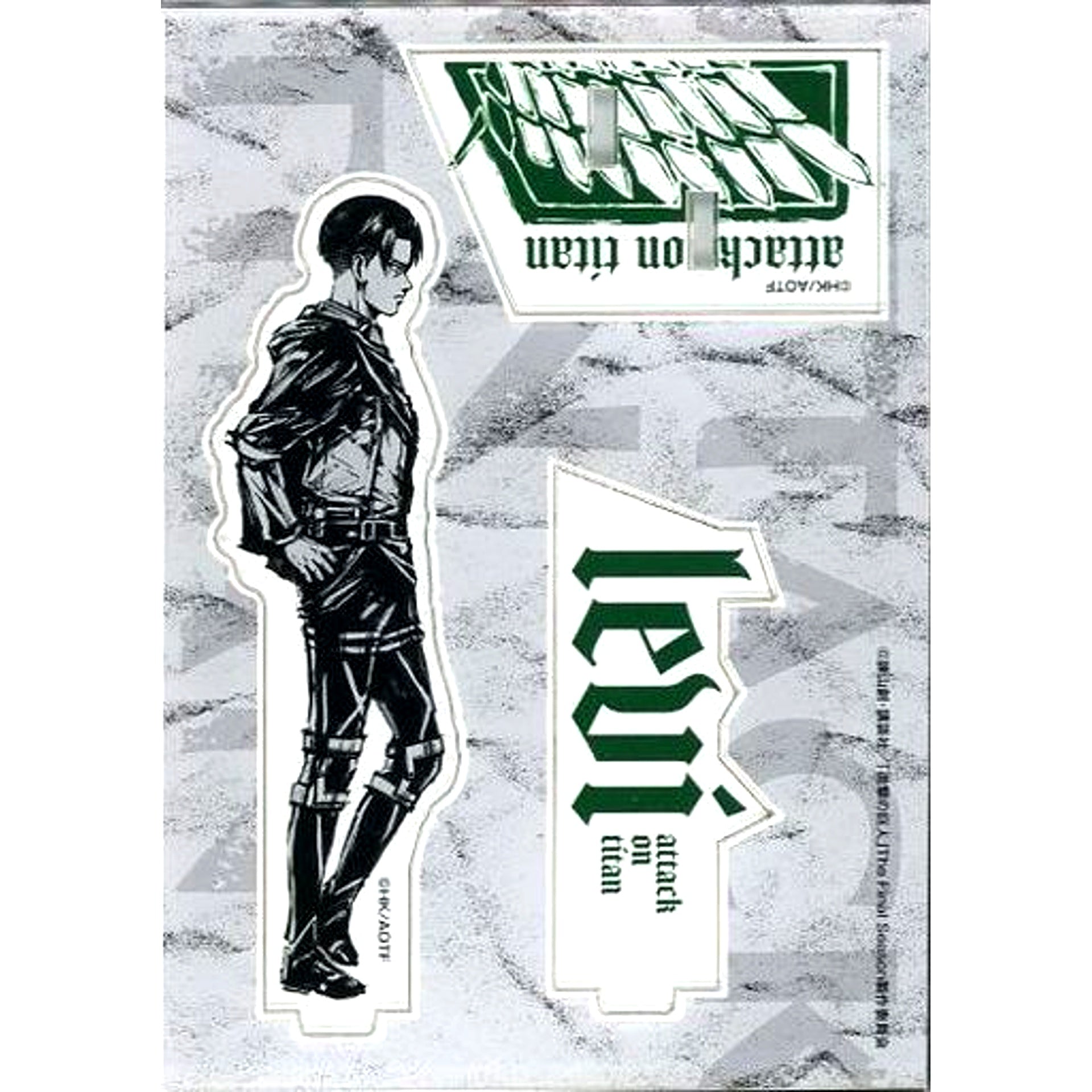 Levi Ackerman Attack on Titan TSUTAYA New Sumi-e Design Sumi-e Acrylic Figure [USED]