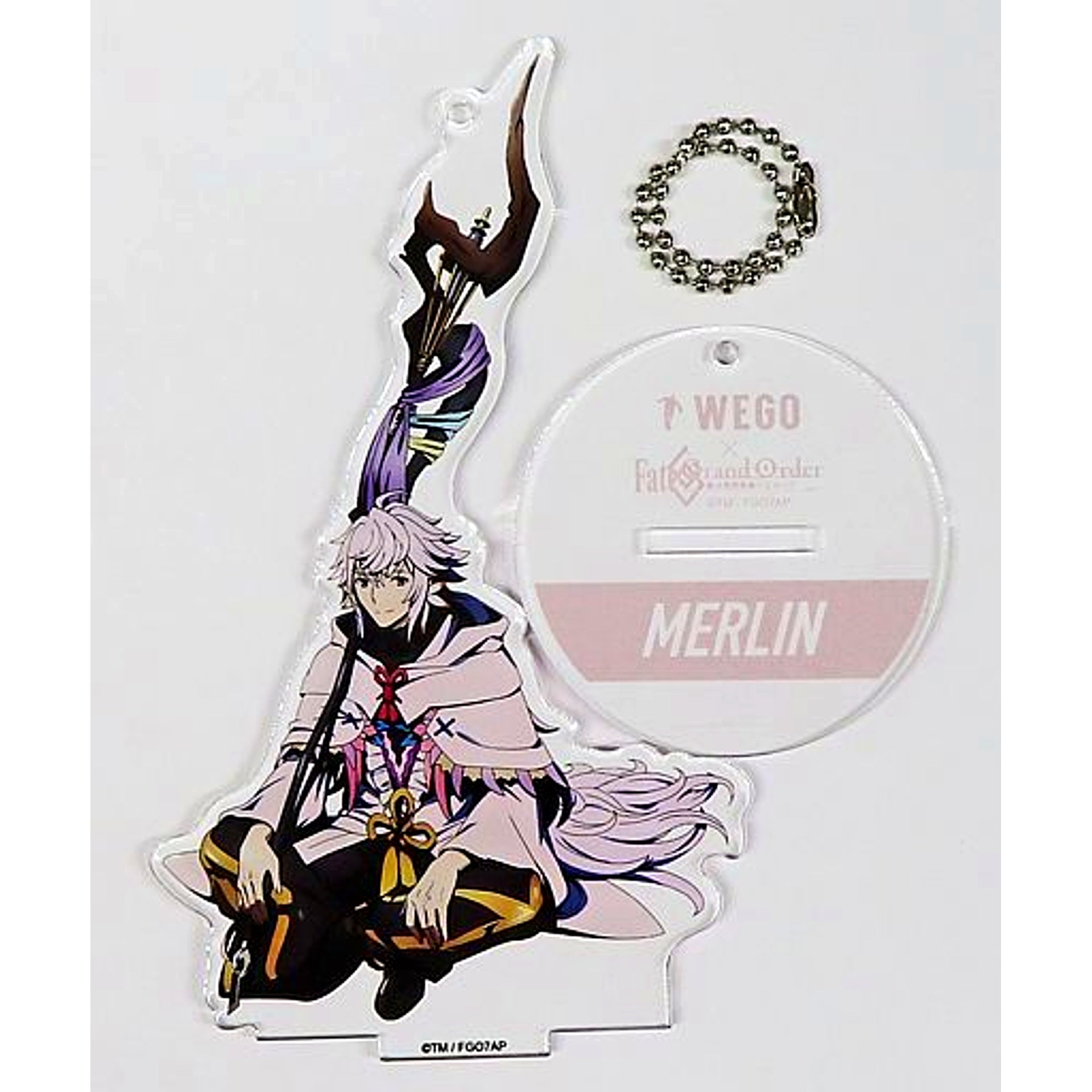 Merlin Acrylic Stand Keychain Fate/Grand Order Absolute Demonic Front: Babylonia x WEGO [USED]