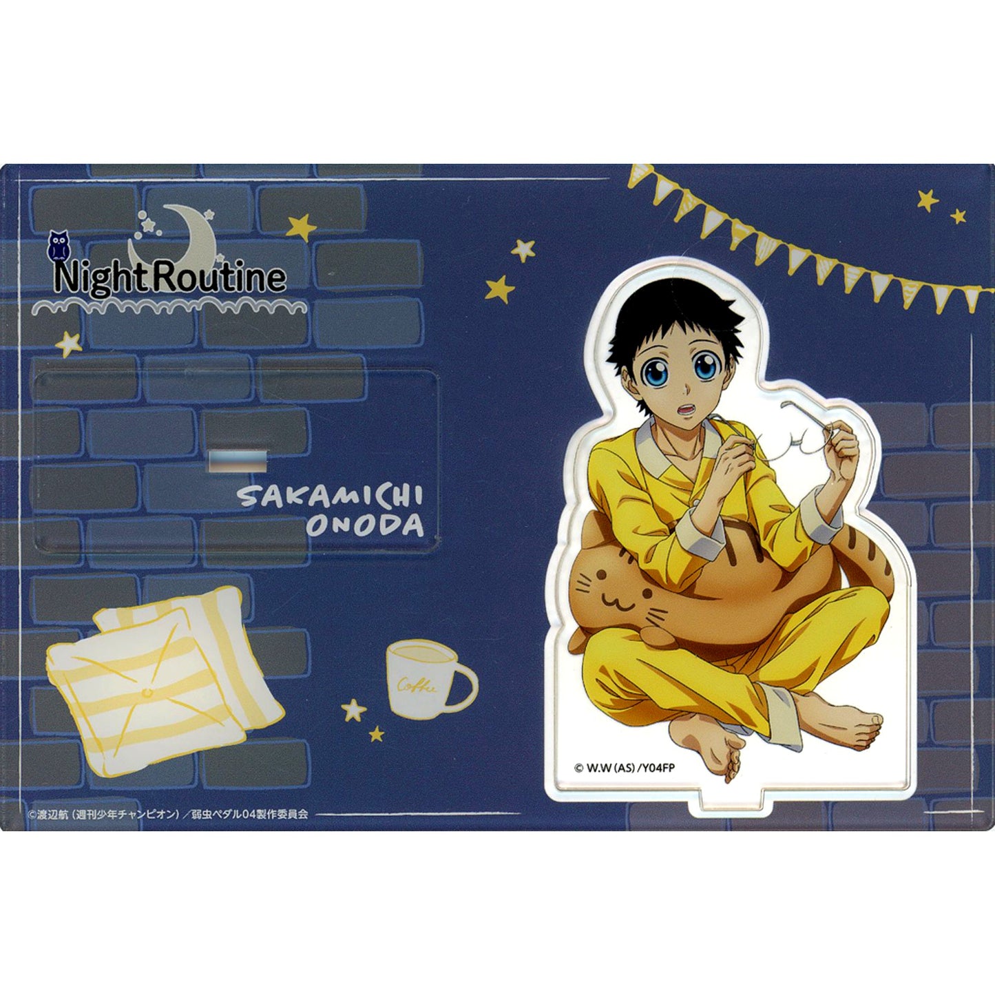 Sakamichi Onoda Yowamushi Pedal GLORY LINE Fortune Acrylic Figure Stand NightRoutine Ver. Chugai Grace Cafe [USED]