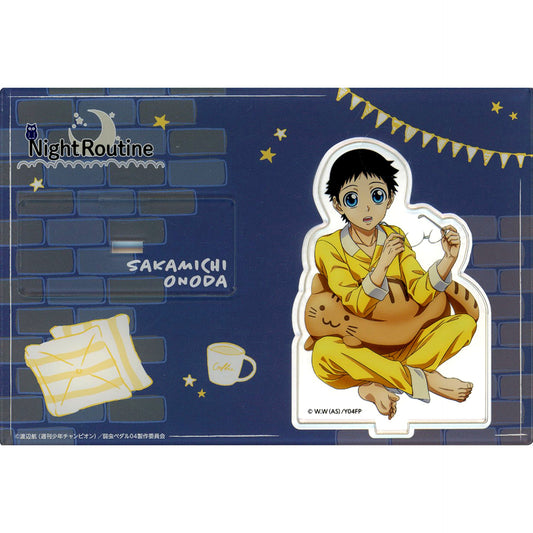 Sakamichi Onoda Yowamushi Pedal GLORY LINE Fortune Acrylic Figure Stand NightRoutine Ver. Chugai Grace Cafe [USED]