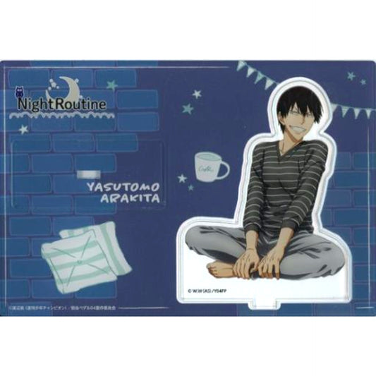 Yasutomo Arakita Yowamushi Pedal GLORY LINE Fortune Acrylic Figure Stand NightRoutine Ver. Chugai Grace Cafe [USED]