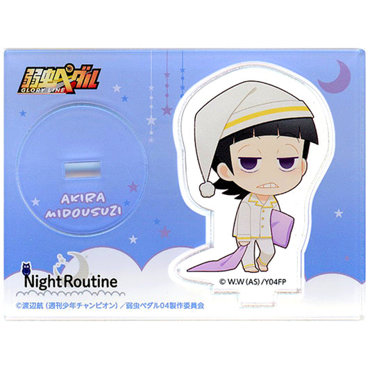 Akira Midousuji Fortune NightRoutine Mini Character Ver. Acrylic Stand Yowamushi Pedal GLORY LINE Chugai Grace Cafe [USED]