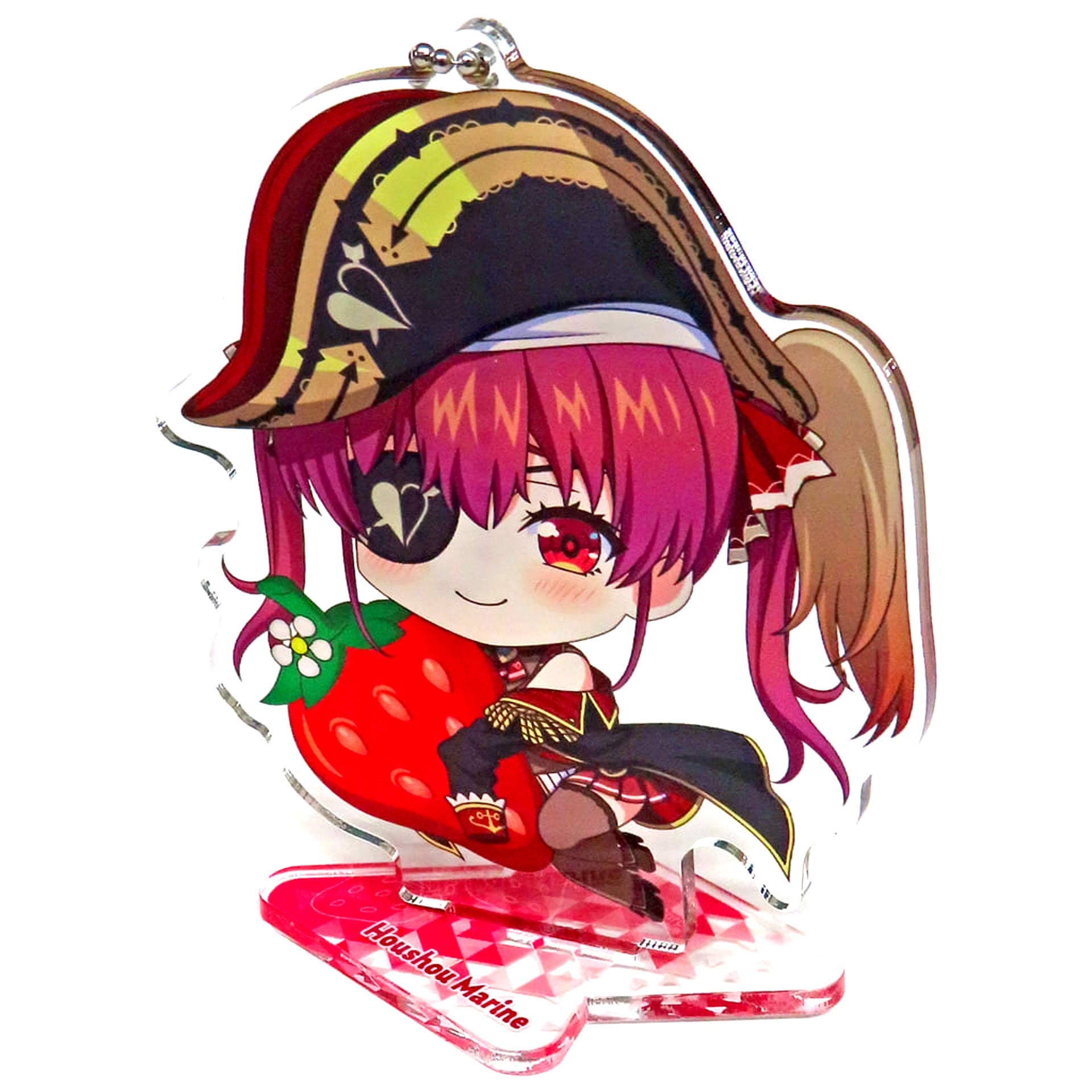 Virtual YouTuber hololive Houshou Marine hololive Regional Fukuoka Amaou Strawberry Acrylic Stand Keychain Fukuoka Limited [USED]