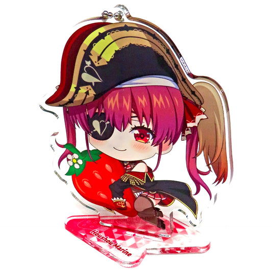 Virtual YouTuber hololive Houshou Marine hololive Regional Fukuoka Amaou Strawberry Acrylic Stand Keychain Fukuoka Limited [USED]