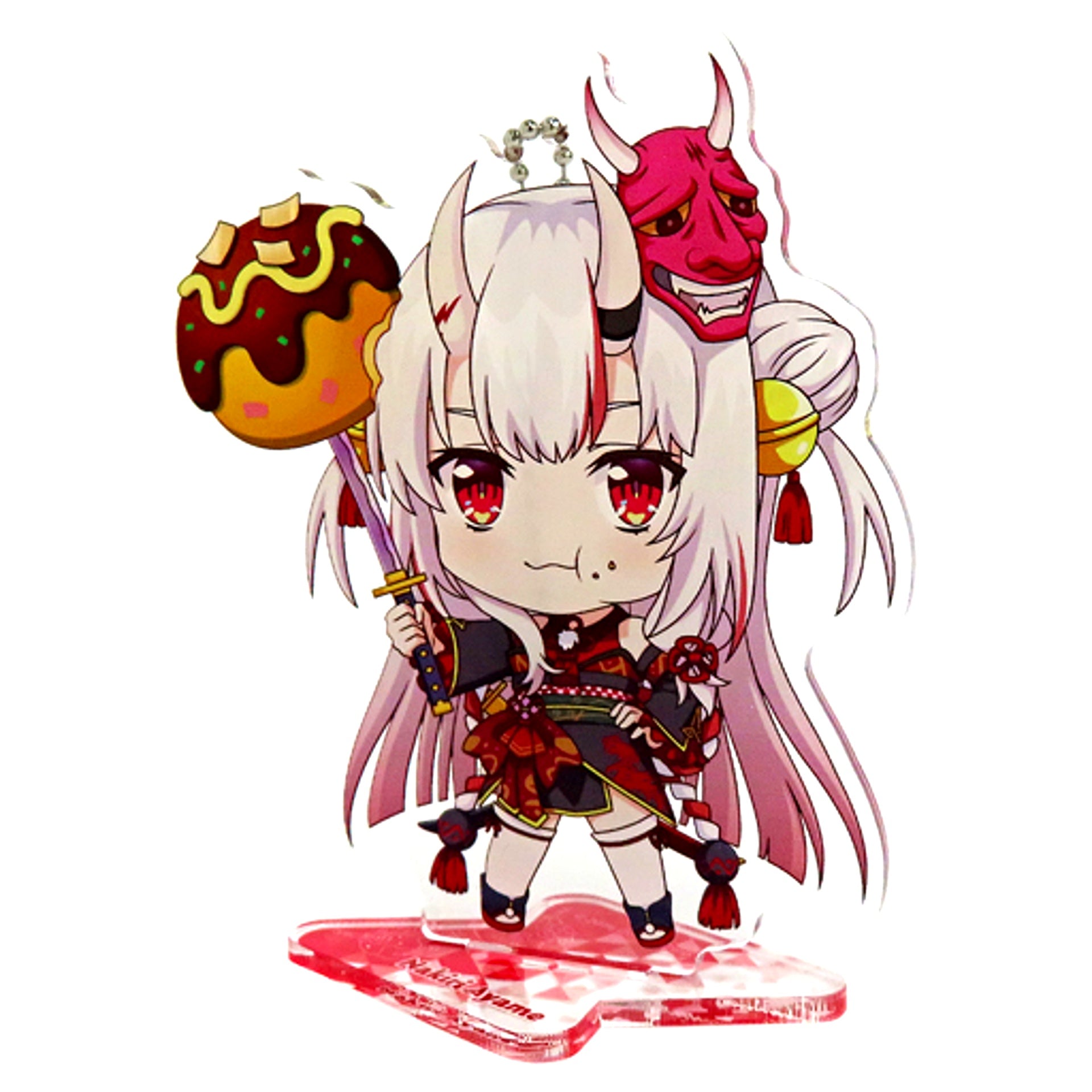 Nakiri Ayame Hololive Local Gotochi Osaka Takoyaki Acrylic Stand Keychain Osaka Ltd [USED]