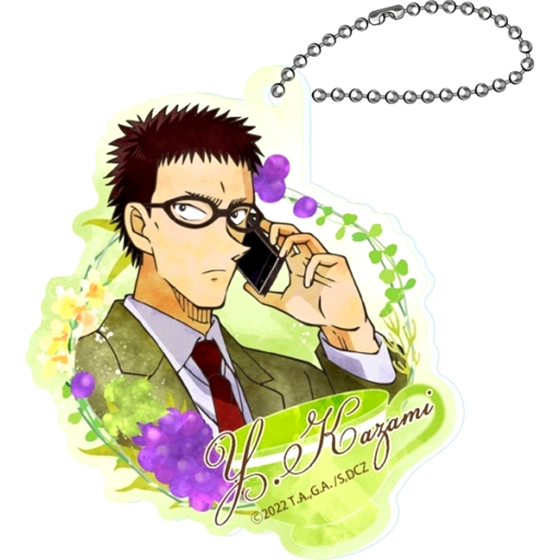 Yuya Kazami Detective Conan Zero's Tea Time Wet Color Series Acrylic Keychain [USED]