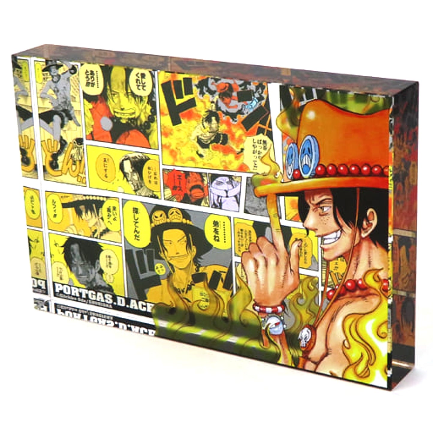 One Piece Portgas D. Ace Heroes Acrylic Block Acrylic Item [USED]